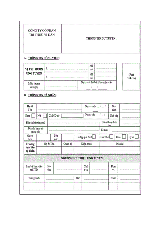image for page HOÀN THIỆN CÔNG TÁC TUYỂN DỤNG NHÂN SỰ TẠI CÔNG TY CỔ PHẦN TRI THỨC VÌ DÂN