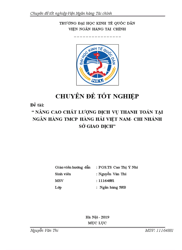 image for page NÂNG CAO CHẤT LƯỢNG DỊCH VỤ THANH TOÁN TẠI NGÂN HÀNG TMCP HÀNG HẢI VIỆT NAM- CHI NHÁNH SỞ GIAO DỊCH