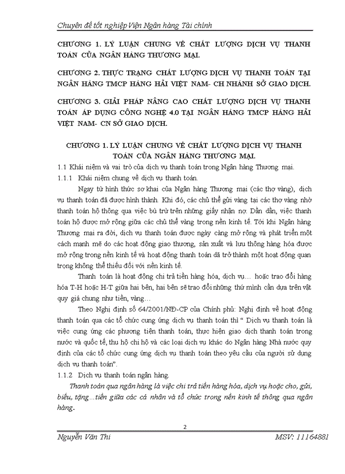 image for page NÂNG CAO CHẤT LƯỢNG DỊCH VỤ THANH TOÁN TẠI NGÂN HÀNG TMCP HÀNG HẢI VIỆT NAM- CHI NHÁNH SỞ GIAO DỊCH