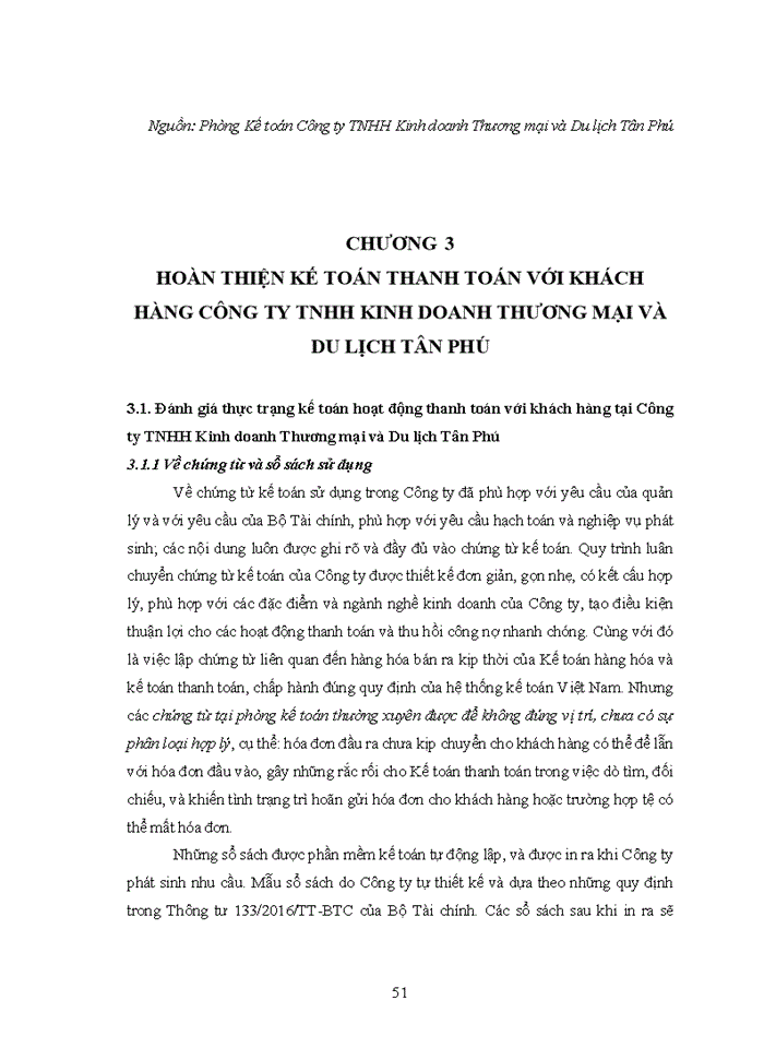 image for page KẾ TOÁN THANH TOÁN VỚI KHÁCH HÀNG TẠI CÔNG TY TNHH KINH DOANH THƯƠNG MẠI VÀ DU LỊCH TÂN PHÚ
