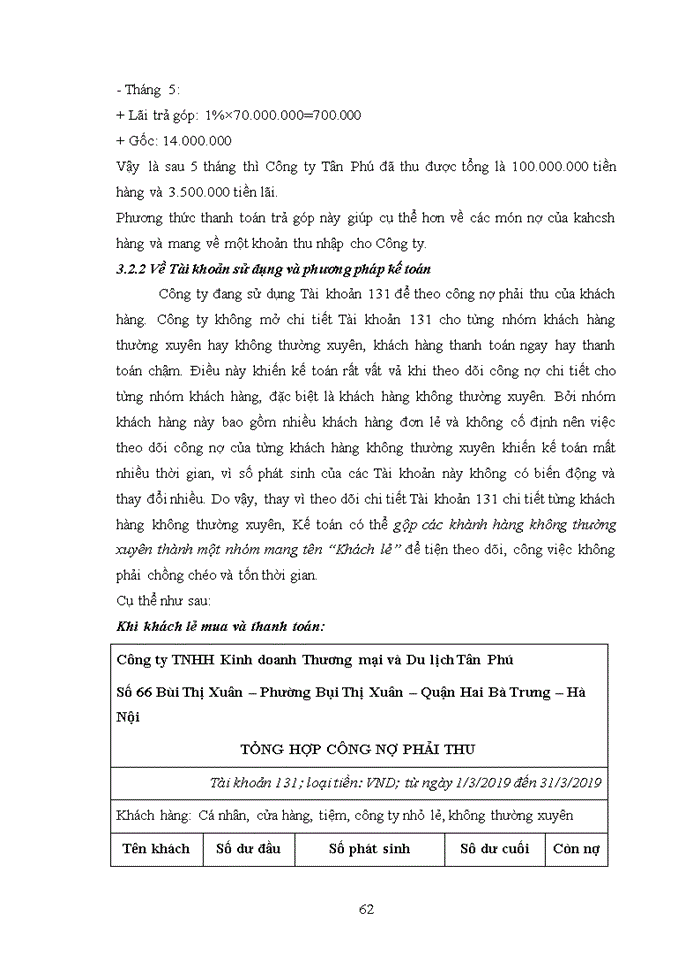 image for page KẾ TOÁN THANH TOÁN VỚI KHÁCH HÀNG TẠI CÔNG TY TNHH KINH DOANH THƯƠNG MẠI VÀ DU LỊCH TÂN PHÚ