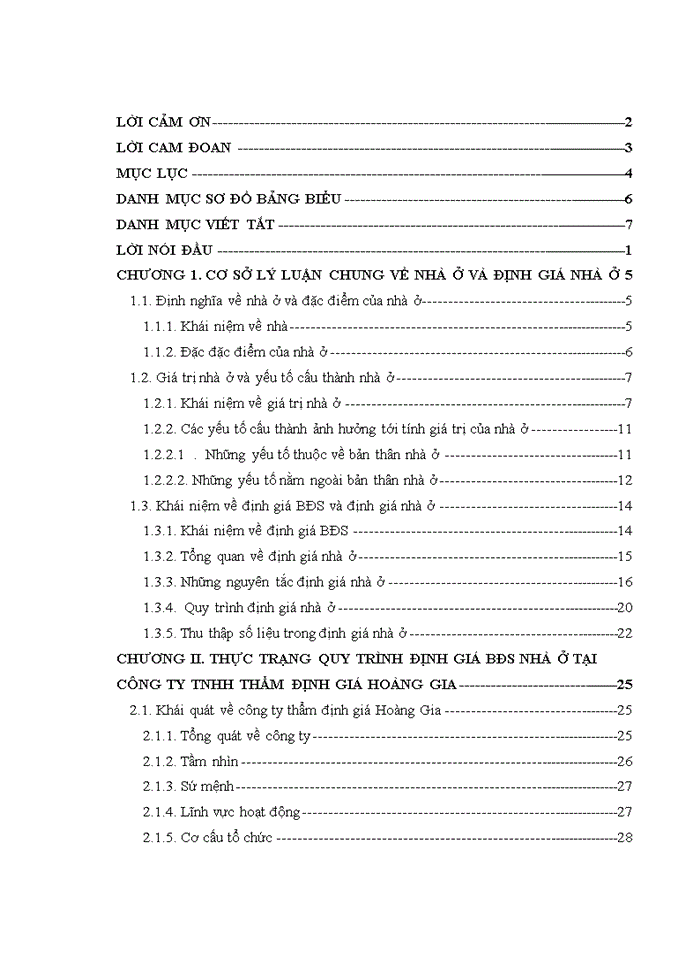 HOÀN THIỆN CÔNG TÁC ĐỊNH GIÁ NHÀ Ở TẠI CÔNG TY TNHH THẨM ĐỊNH GIÁ HOÀNG GIA