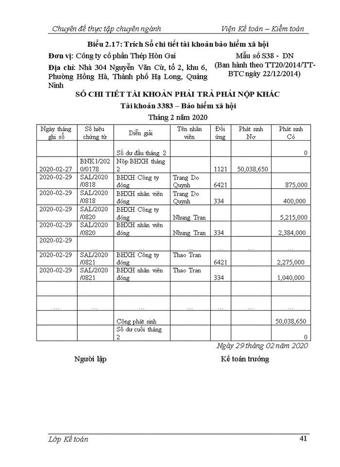 image for page HOÀN THIỆN KẾ TOÁN TIỀN LƯƠNG VÀ CÁC KHOẢN TRÍCH THEO LƯƠNG TẠI CÔNG TY CỐ PHẦN THÉP HÒN GAI