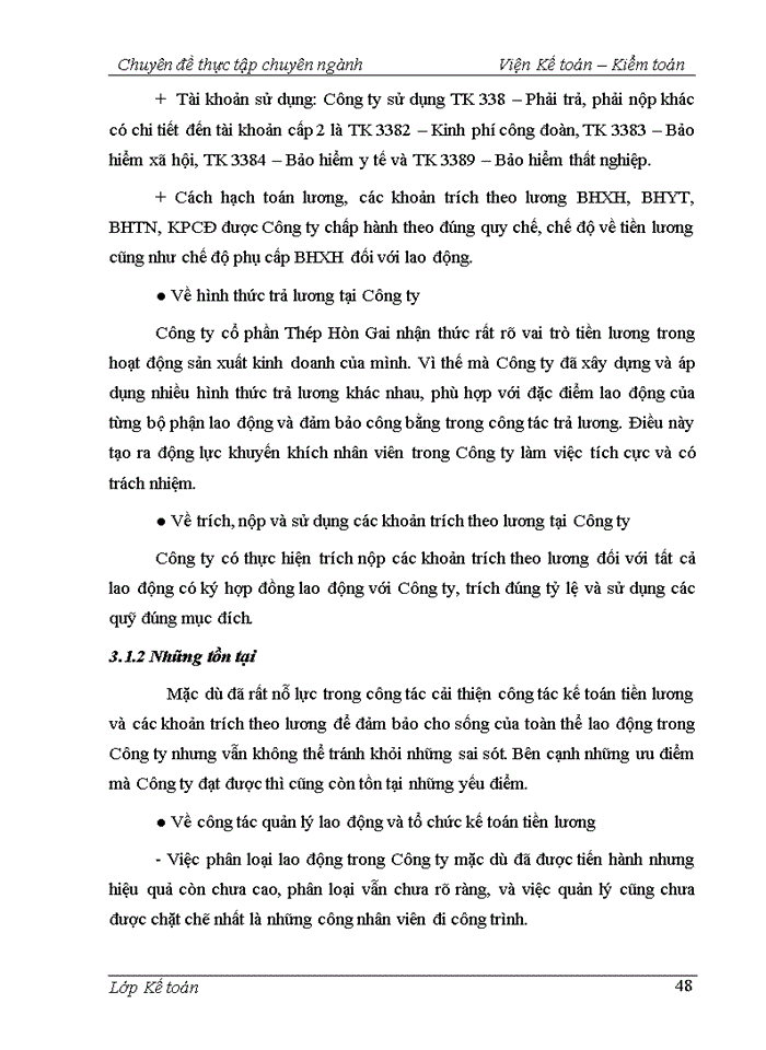 image for page HOÀN THIỆN KẾ TOÁN TIỀN LƯƠNG VÀ CÁC KHOẢN TRÍCH THEO LƯƠNG TẠI CÔNG TY CỐ PHẦN THÉP HÒN GAI
