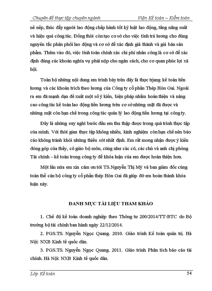 image for page HOÀN THIỆN KẾ TOÁN TIỀN LƯƠNG VÀ CÁC KHOẢN TRÍCH THEO LƯƠNG TẠI CÔNG TY CỐ PHẦN THÉP HÒN GAI