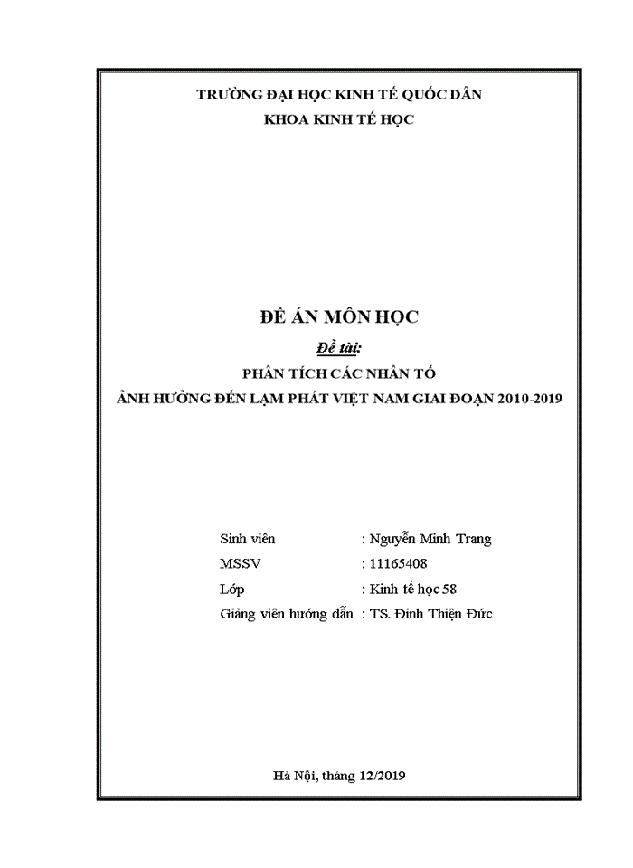 image for page PHÂN TÍCH CÁC NHÂN TỐ ẢNH HƯỞNG ĐẾN LẠM PHÁT VIỆT NAM GIAI ĐOẠN 2010-2019
