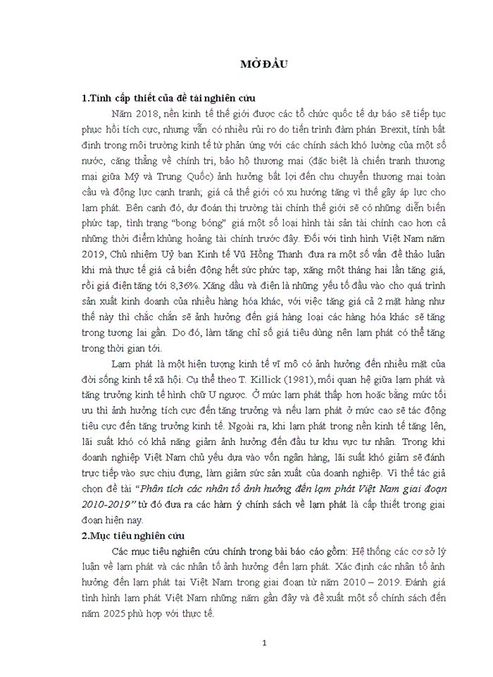 image for page PHÂN TÍCH CÁC NHÂN TỐ ẢNH HƯỞNG ĐẾN LẠM PHÁT VIỆT NAM GIAI ĐOẠN 2010-2019