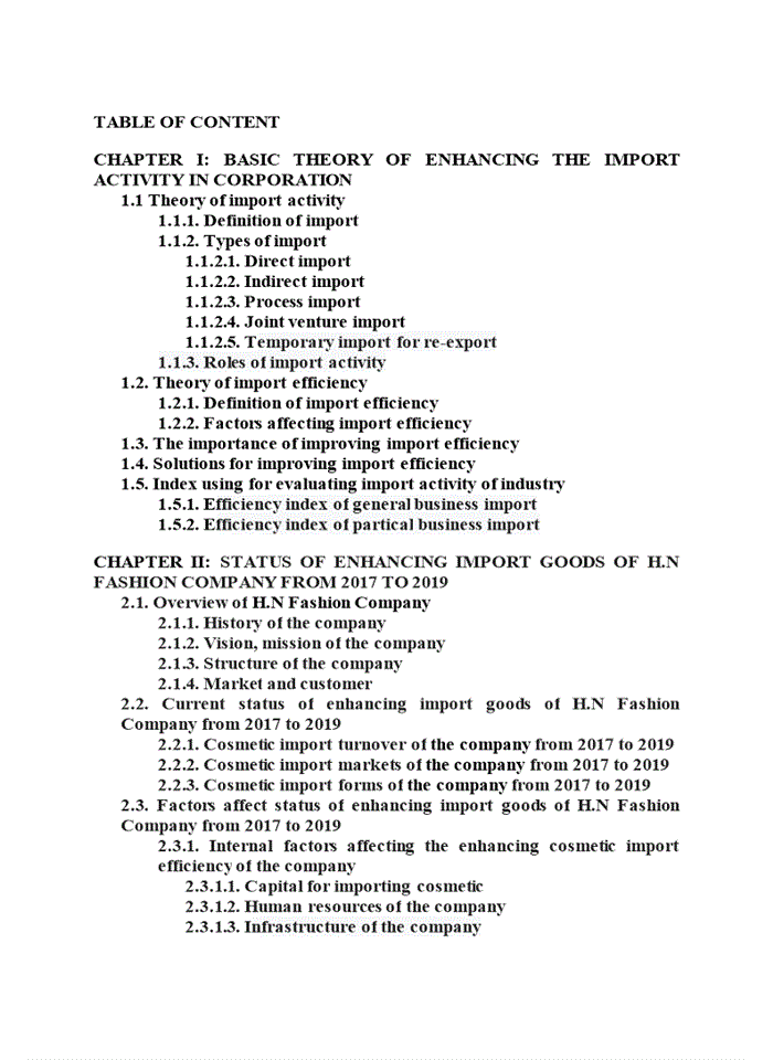 image for page Enhancing the efficiency of importing cosmetic in H N Fashion Company
