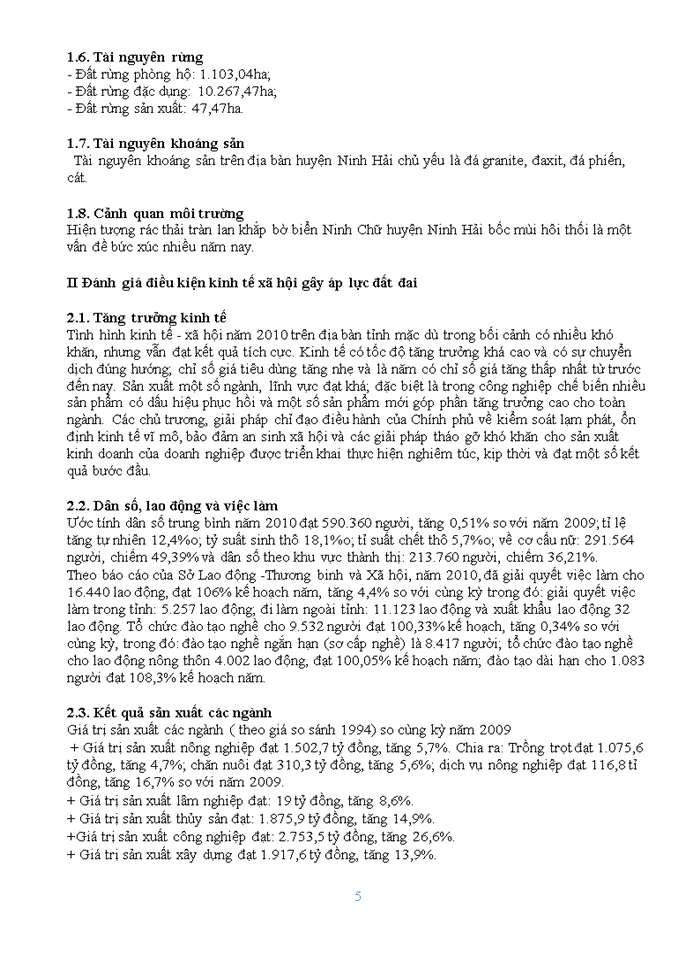 image for page Xây dựng quy hoạch sử dụng đất huyện Ninh Hải tỉnh Ninh Thuận giai đoạn 2011-202