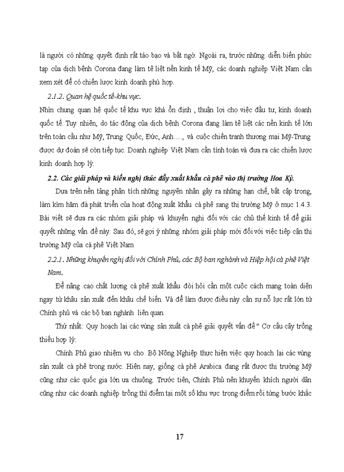 image for page THỰC TRẠNG VÀ GIẢI PHÁP THÚC ĐẨY XUẤT KHẨU CÀ PHÊ VIỆT NAM SANG THỊ TRƯỜNG HOA KỲ