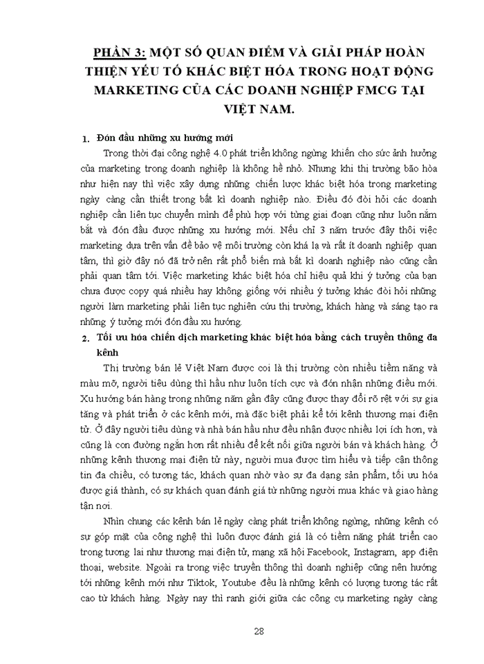 image for page VAI TRÒ CỦA YẾU TỐ KHÁC BIỆT HÓA TRONG HOẠT ĐỘNG MARKETING CỦA DOANH NGHIỆP NGHIÊN CỨU ĐIỂN HÌNH CÁC DOANH NGHIỆP NGÀNH HÀNG TIÊU DÙNG NHANH