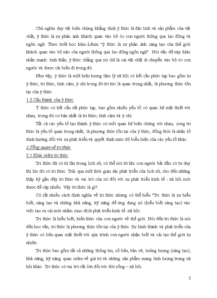 image for page VAI TRÒ CỦA TRI THỨC VỚI Ý THỨC Ở VIỆT NAM TRI THỨC CÓ VAI TRÒ GÌ TRONG HỌT ĐỘNG CỦA CON NGƯỜI