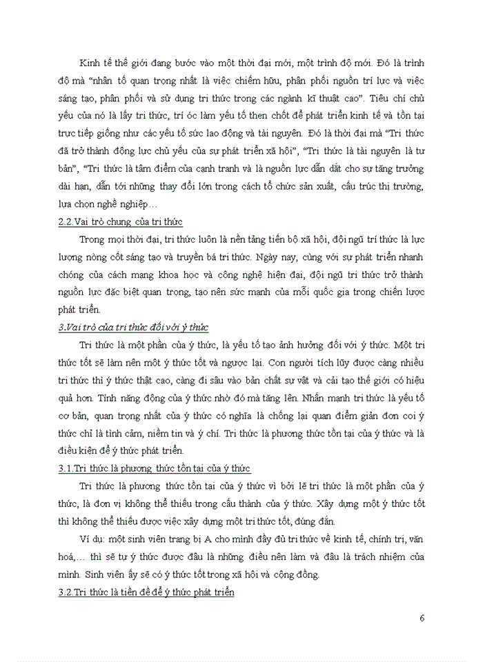 image for page VAI TRÒ CỦA TRI THỨC VỚI Ý THỨC Ở VIỆT NAM TRI THỨC CÓ VAI TRÒ GÌ TRONG HỌT ĐỘNG CỦA CON NGƯỜI