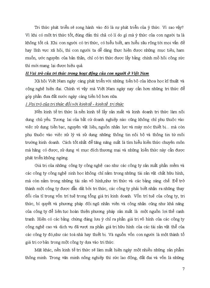 image for page VAI TRÒ CỦA TRI THỨC VỚI Ý THỨC Ở VIỆT NAM TRI THỨC CÓ VAI TRÒ GÌ TRONG HỌT ĐỘNG CỦA CON NGƯỜI