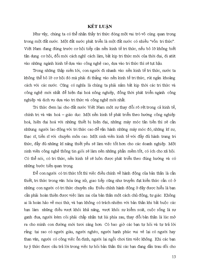 image for page VAI TRÒ CỦA TRI THỨC VỚI Ý THỨC Ở VIỆT NAM TRI THỨC CÓ VAI TRÒ GÌ TRONG HỌT ĐỘNG CỦA CON NGƯỜI