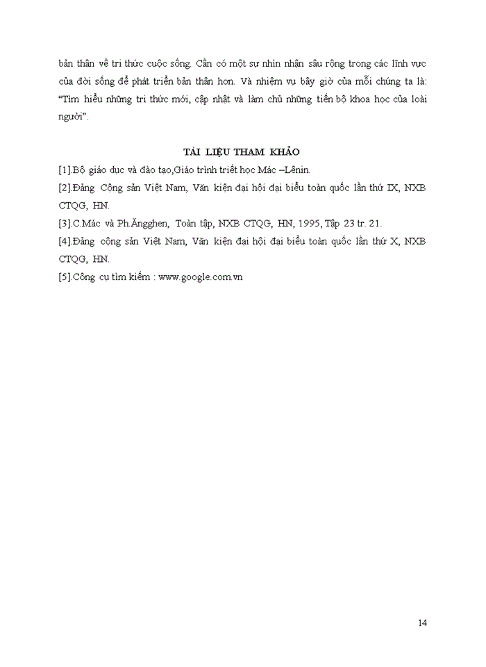 image for page VAI TRÒ CỦA TRI THỨC VỚI Ý THỨC Ở VIỆT NAM TRI THỨC CÓ VAI TRÒ GÌ TRONG HỌT ĐỘNG CỦA CON NGƯỜI