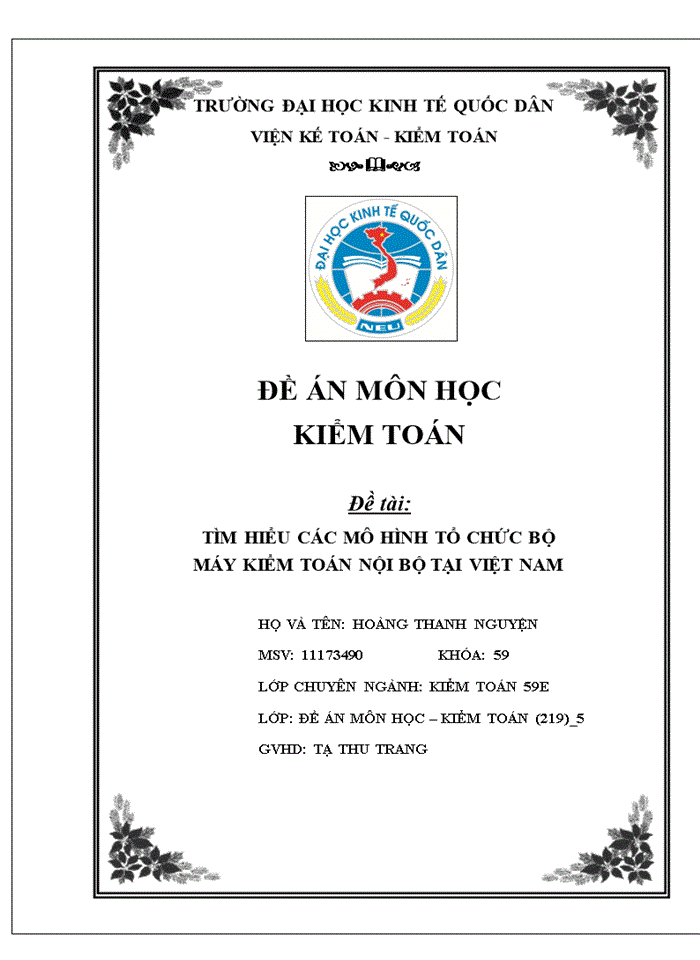 Tìm hiểu các mô hình tổ chức bộ máy kiểm toán nội bộ tại Việt Nam