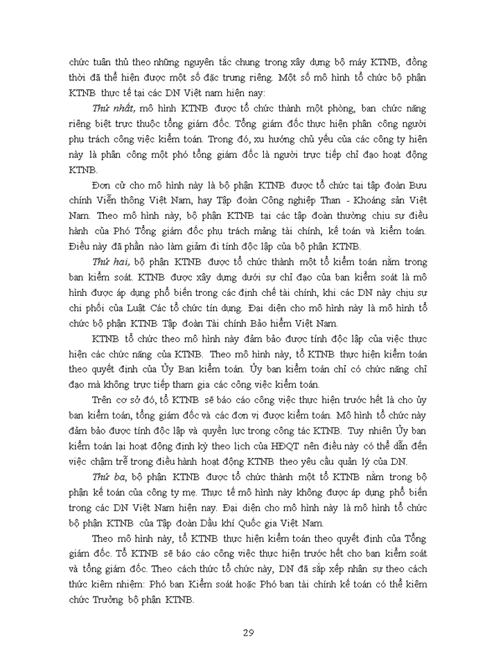 image for page Tìm hiểu các mô hình tổ chức bộ máy kiểm toán nội bộ tại Việt Nam