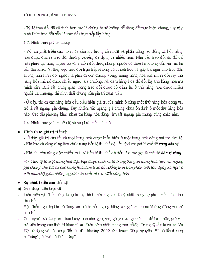 image for page Quá trình hình thành của tiền tệ và các hình thức của tiền tệ