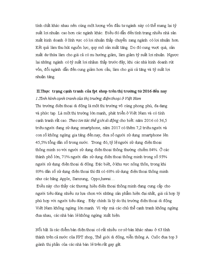 image for page Vận dụng quy luật cạnh tranh trong nền kinh tế thị trường nghiên cứu sự cạnh tranh của công ty FPT SHOP trong thị trường Việt Nam trong giai đoạn từ 2016 đến nay