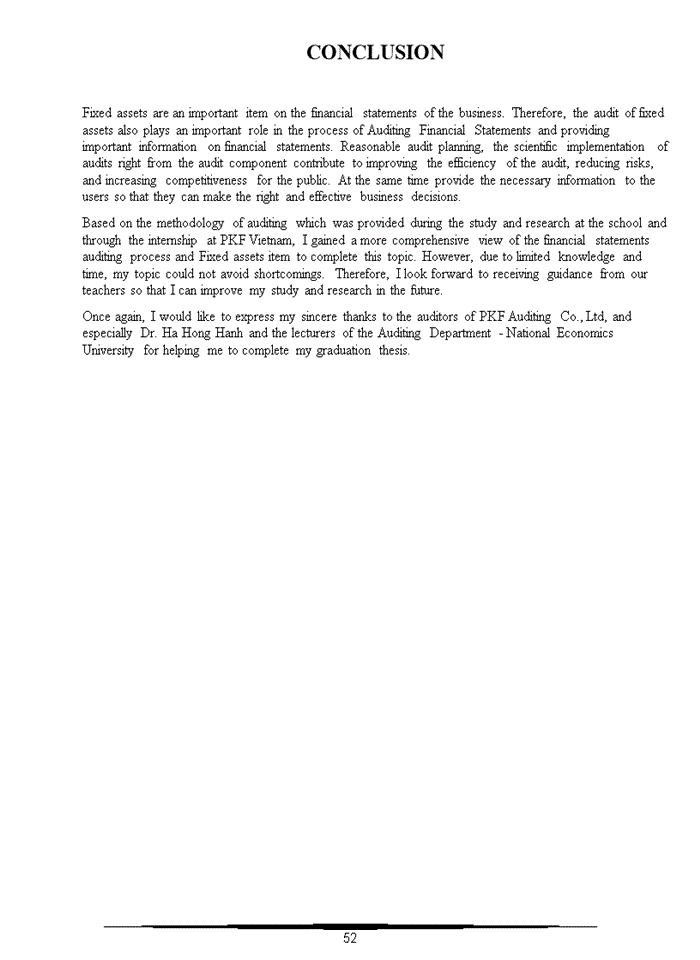 image for page CHARACTERISTICS OF AUDIT OF FIXED ASSETS IN FINANCIAL AUDITS CONDUCTED BY PKF AUDITING COMPANY LIMITED