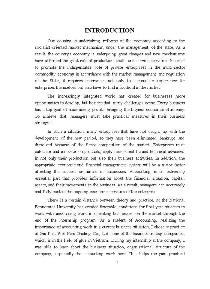 image for page ACCOUNTING PROCEDURES FOR SALES AT GIA PHAT VIETNAM TRADING CO LTD