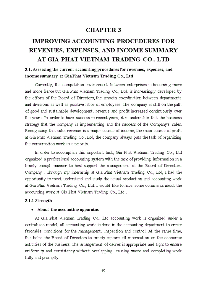 image for page ACCOUNTING PROCEDURES FOR SALES AT GIA PHAT VIETNAM TRADING CO LTD