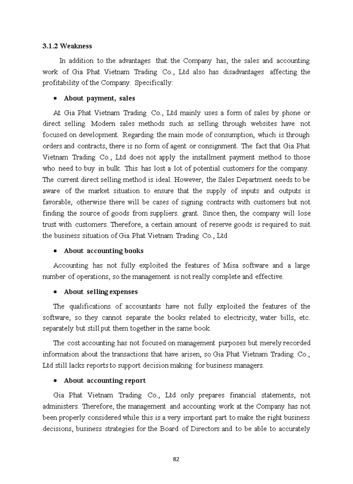 image for page ACCOUNTING PROCEDURES FOR SALES AT GIA PHAT VIETNAM TRADING CO LTD