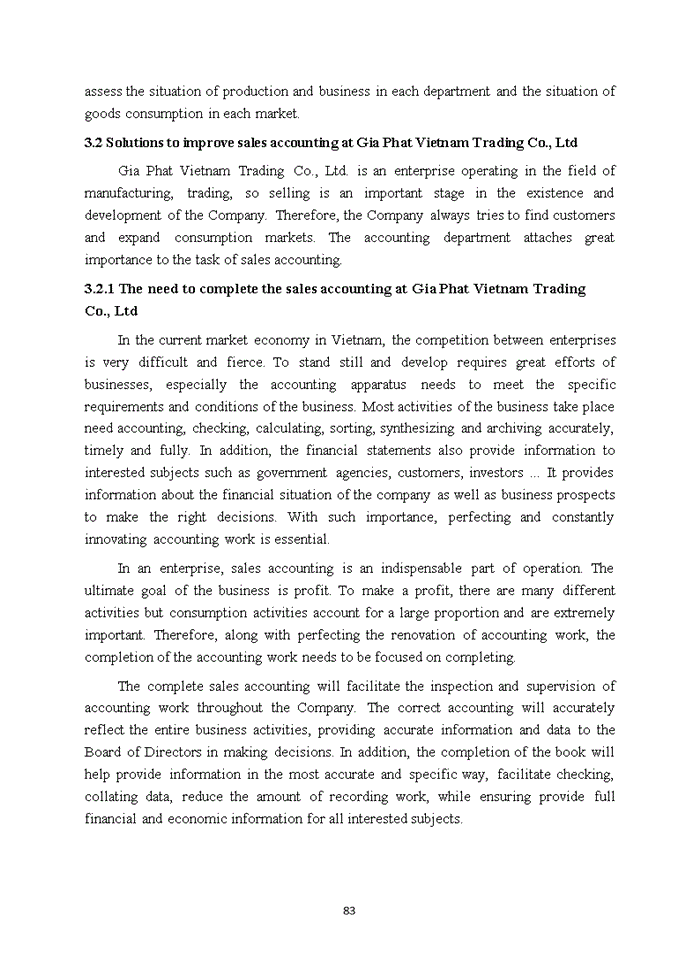 image for page ACCOUNTING PROCEDURES FOR SALES AT GIA PHAT VIETNAM TRADING CO LTD