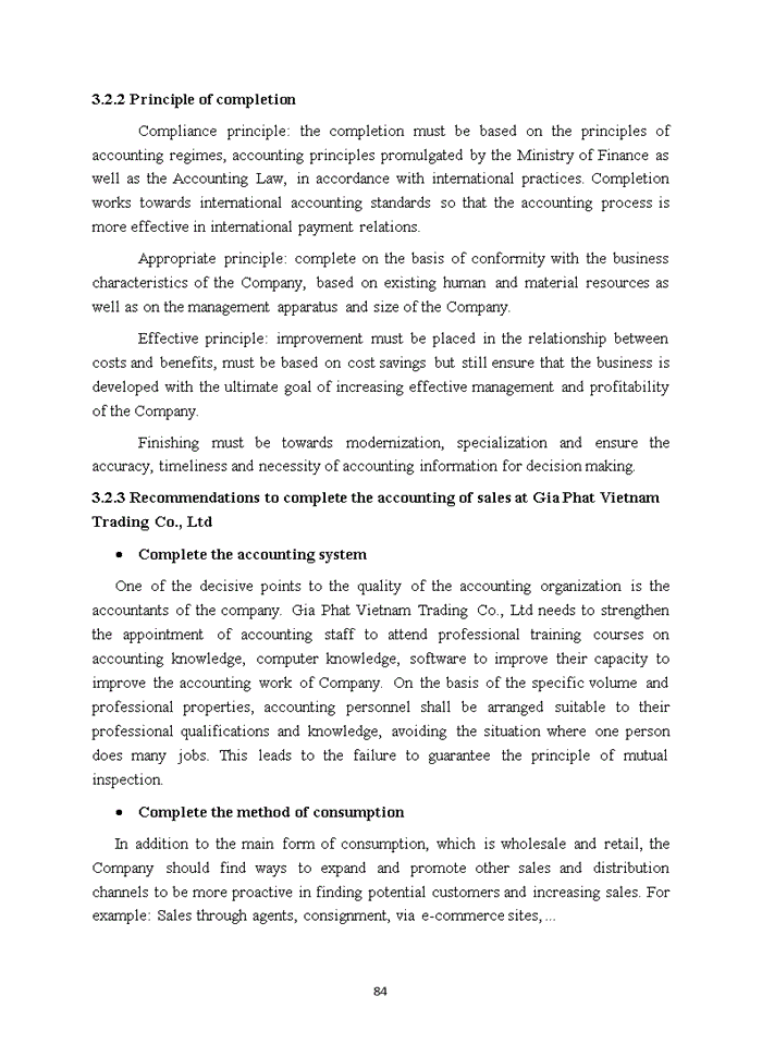 image for page ACCOUNTING PROCEDURES FOR SALES AT GIA PHAT VIETNAM TRADING CO LTD