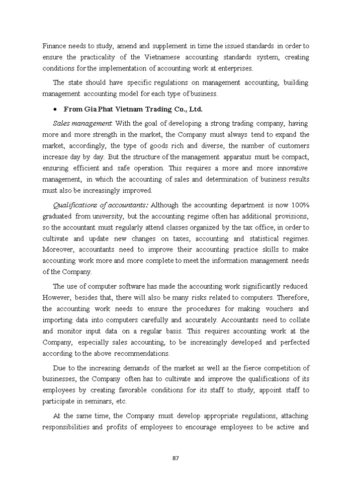 image for page ACCOUNTING PROCEDURES FOR SALES AT GIA PHAT VIETNAM TRADING CO LTD