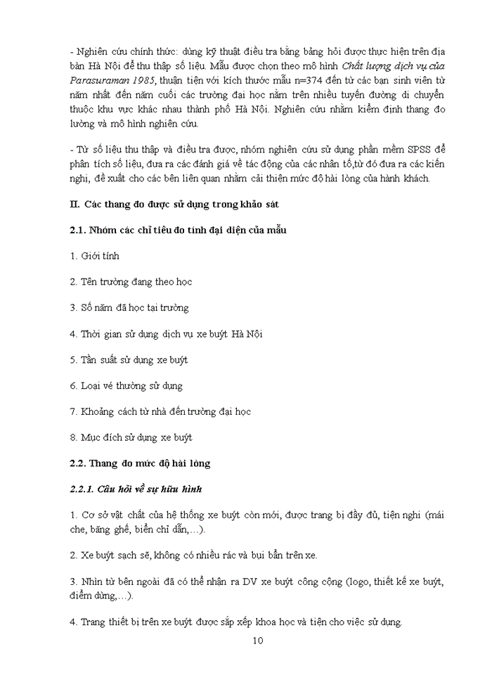 image for page Đánh giá mức độ hài lòng của nhóm khách hàng sinh viên về Dịch vụ xe buýt công cộng tại Hà Nội