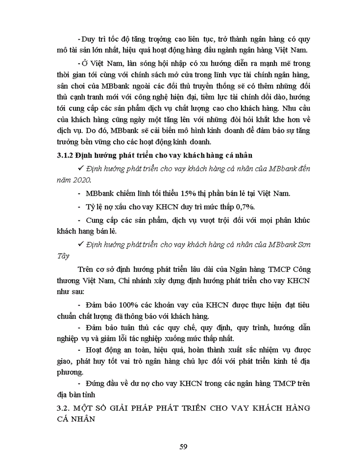 image for page Phát triển hoạt động cho vay khách hàng cá nhân tại ngân hàng thương mại cổ phần Quân đội chi nhánh Sơn Tây