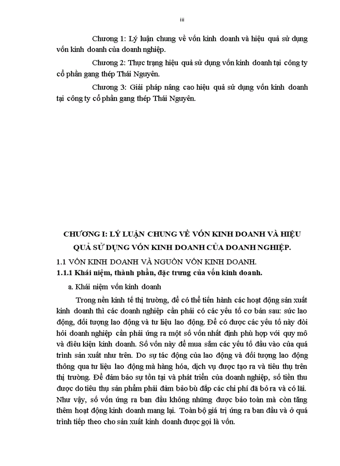 image for page GIẢI PHÁP NÂNG CAO HIỆU QUẢ SỬ DỤNG VỐN KINH DOANH TẠI CÔNG TY CỔ PHẦN GANG THÉP THÁI NGUYÊN