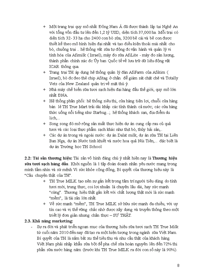image for page LẬP KẾ HOẠCH MARKETING CHO SẢN PHẨM MỚI SỮA HẠT TH TRUE NUT CỦA CTCP SỮA TH TRUE MILK