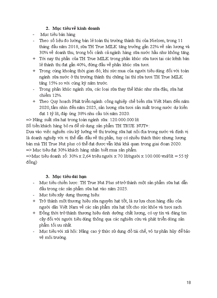 image for page LẬP KẾ HOẠCH MARKETING CHO SẢN PHẨM MỚI SỮA HẠT TH TRUE NUT CỦA CTCP SỮA TH TRUE MILK