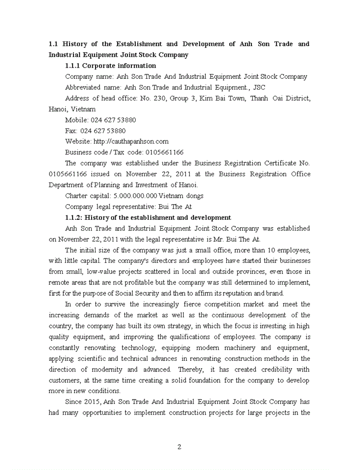 image for page ANH SON TRADE AND INDUSTRIAL EQUIPMENT JOINT STOCK COMPANY