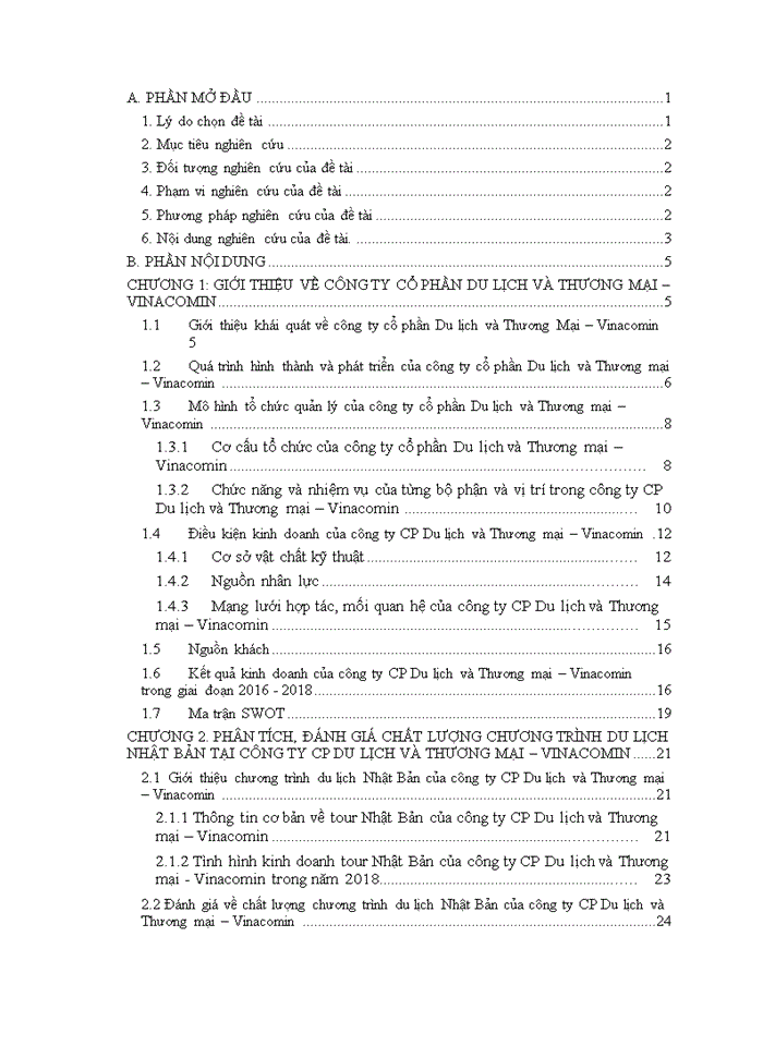 image for page Đánh giá chất lượng chương trình du lịch Nhật Bản của công ty CP Du lịch và Thương mại Vinacomin