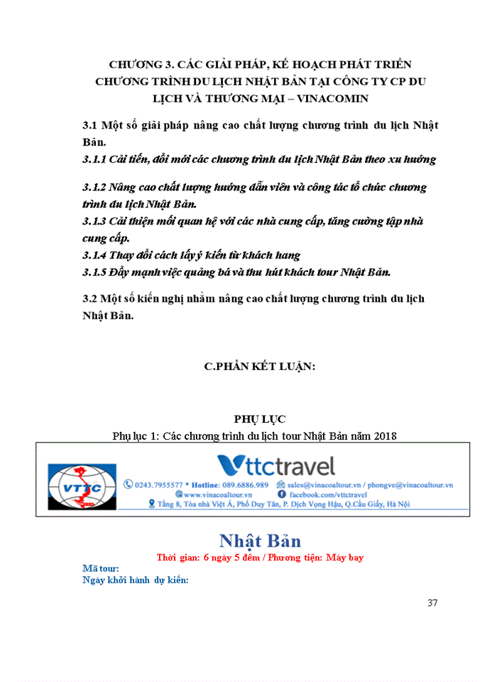 image for page Đánh giá chất lượng chương trình du lịch Nhật Bản của công ty CP Du lịch và Thương mại Vinacomin