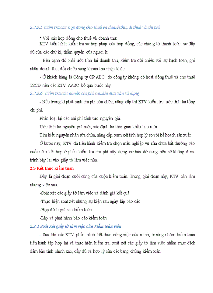 image for page Hoàn thiện kiểm toán khoản mục TSCĐ trong quy trình kiểm toán BCTC do Công ty TNHH Hãng Kiểm toán AASC thực hiện