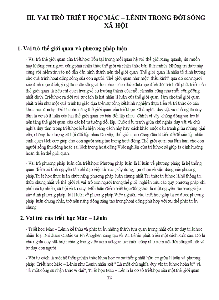 image for page TRIẾT HỌC VÀ VAI TRÒ CỦA TRIẾT HỌC TRONG ĐỜI SỐNG XÃ HỘI