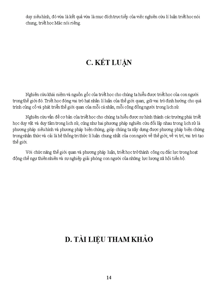 image for page TRIẾT HỌC VÀ VAI TRÒ CỦA TRIẾT HỌC TRONG ĐỜI SỐNG XÃ HỘI