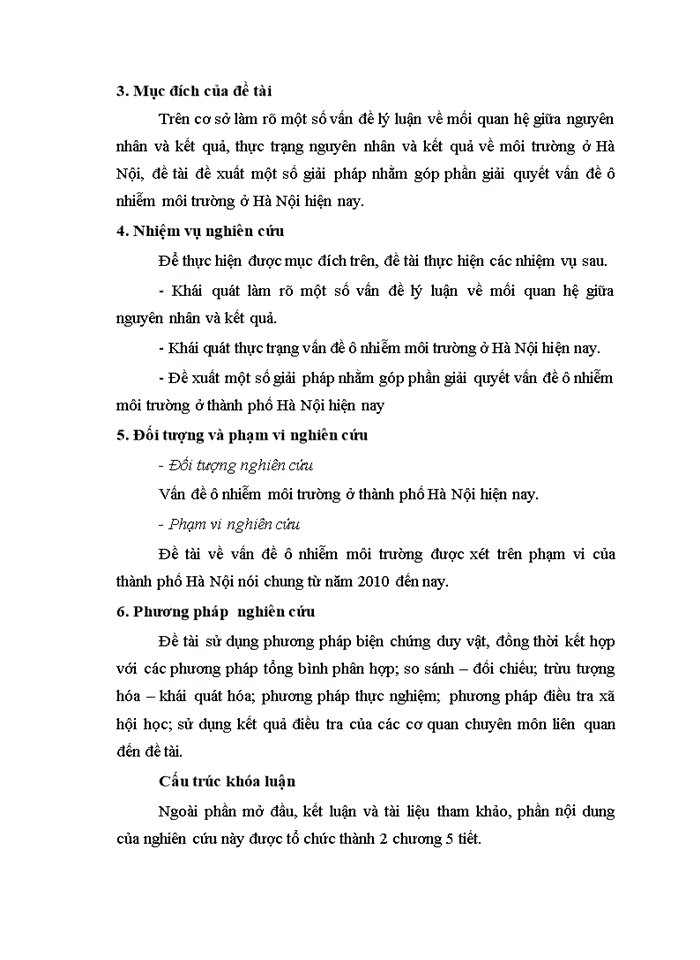 image for page MỐI QUAN HỆ GIỮA NGUYÊN NHÂN VÀ KẾT QUẢ TRONG VIỆC GIẢI QUYẾT VẤN ĐỀ Ô NHIỄM MÔI TRƯỜNG Ở THÀNH PHỐ HÀ NỘI HIỆN NAY