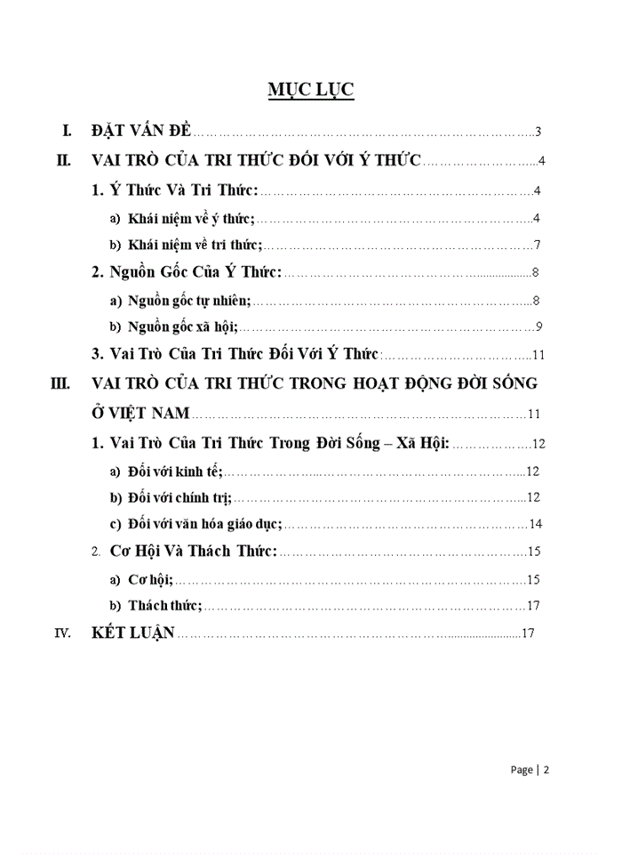 image for page VAI TRÒ CỦA TRI THỨC ĐỐI VỚI Ý THỨC VAI TRÒ CỦA TRI THỨC TRONG HOẠT ĐỘNG ĐỜI SỐNG Ở VIỆT NAM