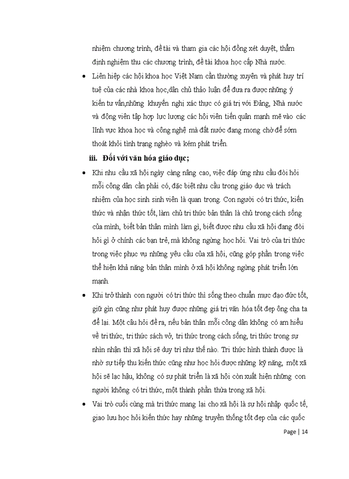 image for page VAI TRÒ CỦA TRI THỨC ĐỐI VỚI Ý THỨC VAI TRÒ CỦA TRI THỨC TRONG HOẠT ĐỘNG ĐỜI SỐNG Ở VIỆT NAM