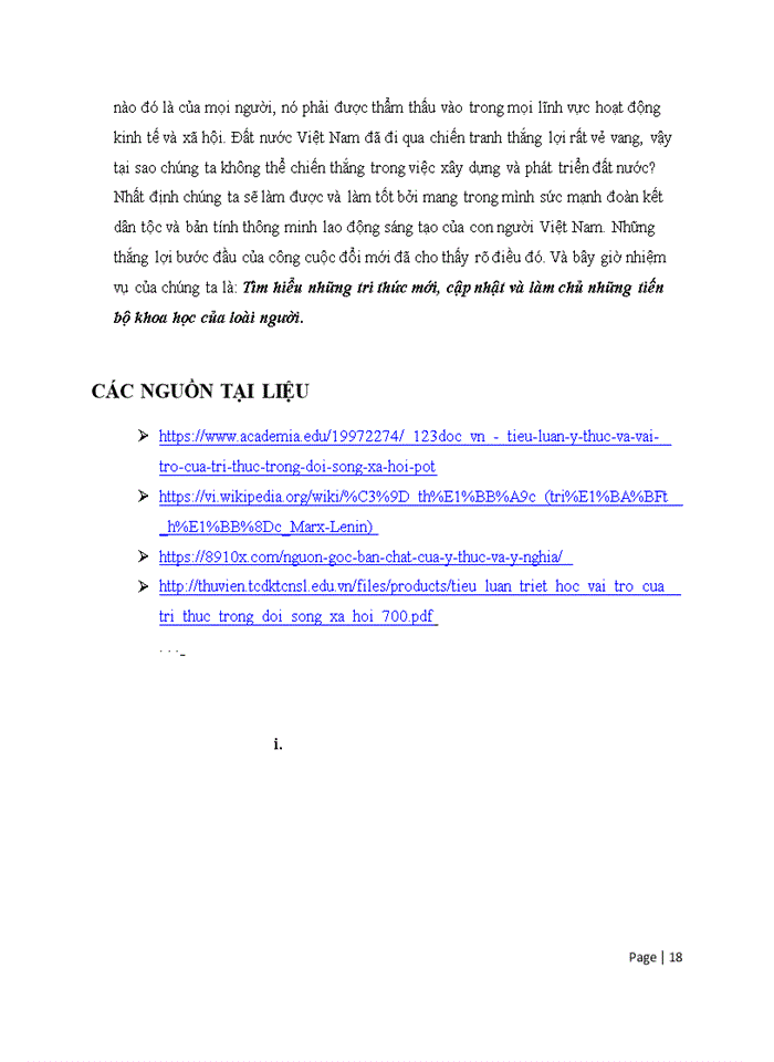 image for page VAI TRÒ CỦA TRI THỨC ĐỐI VỚI Ý THỨC VAI TRÒ CỦA TRI THỨC TRONG HOẠT ĐỘNG ĐỜI SỐNG Ở VIỆT NAM