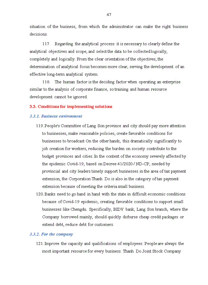image for page FINANCIAL SITUATION OF THANH DO JOINT STOCK COMPANY