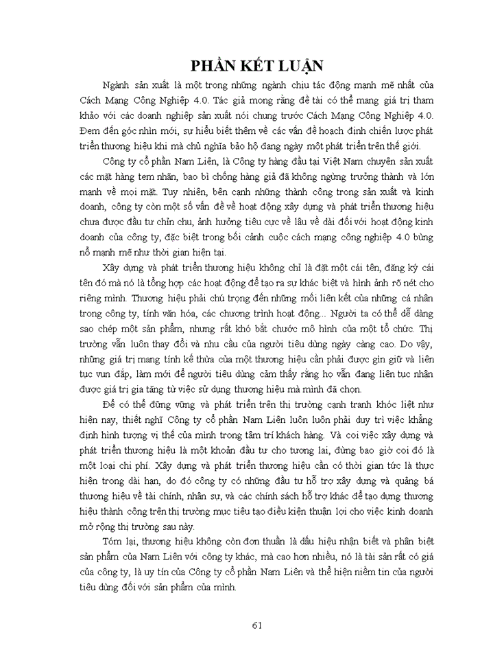 image for page HOẠCH ĐỊNH CHIẾN LƯỢC PHÁT TRIỂN THƯƠNG HIỆU CHO CÔNG TY CỔ PHẦN NAM LIÊN TRONG BỐI CẢNH CUỘC CÁCH MẠNG CÔNG NGHIỆP 4 0 Ở VIỆT NAM