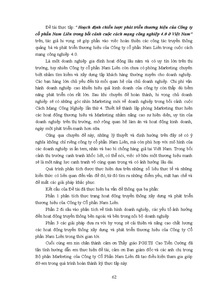 image for page HOẠCH ĐỊNH CHIẾN LƯỢC PHÁT TRIỂN THƯƠNG HIỆU CHO CÔNG TY CỔ PHẦN NAM LIÊN TRONG BỐI CẢNH CUỘC CÁCH MẠNG CÔNG NGHIỆP 4 0 Ở VIỆT NAM