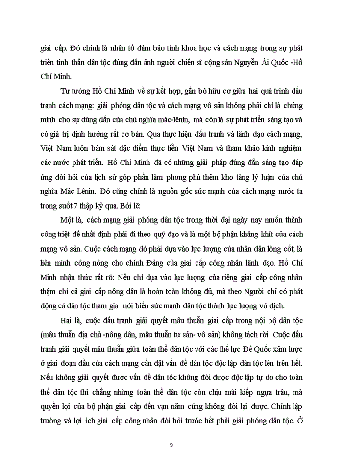 image for page TƯ TƯỞNG HỒ CHÍ MINH VỀ VẤN ĐỀ GIAI CẤP VÀ VẤN ĐỀ DÂN TỘC VÀ SỰ TRIỂN KHAI QUA CÁC THỜI KÌ CỦA CÁCH MẠNG VIỆT NAM